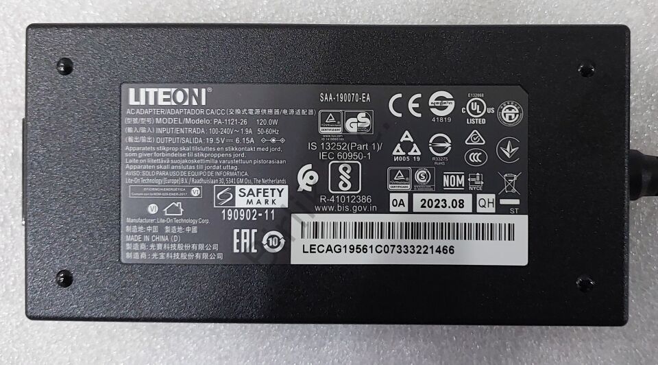 Excalibur G770 Adaptör 19.5V 6.15A 120W ORJİNAL