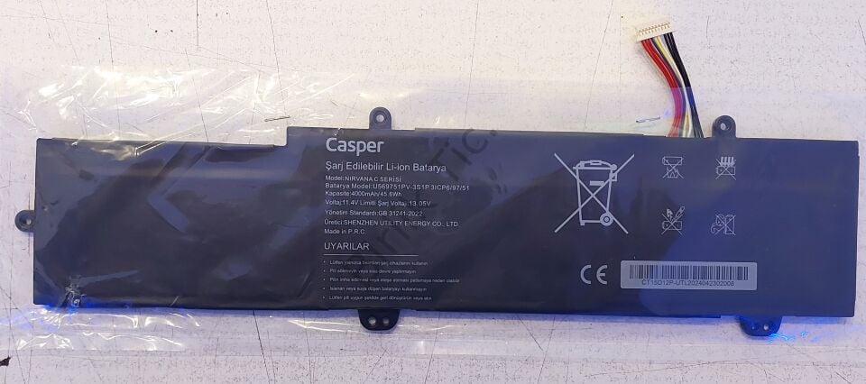 Casper C500 Batarya Pil 4000 mAH/45.6Wh ORJİNAL U569751PV