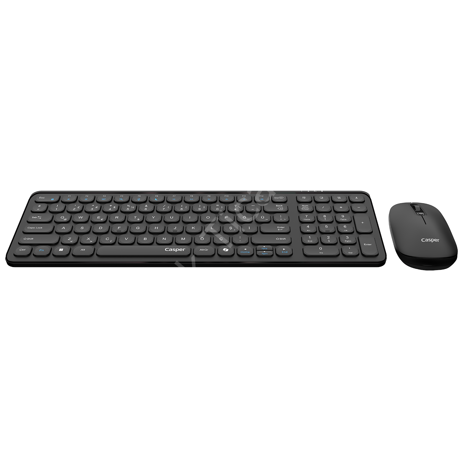 Casper Klavye Mouse Set Kablosuz MultiMedia Q D300 Siyah