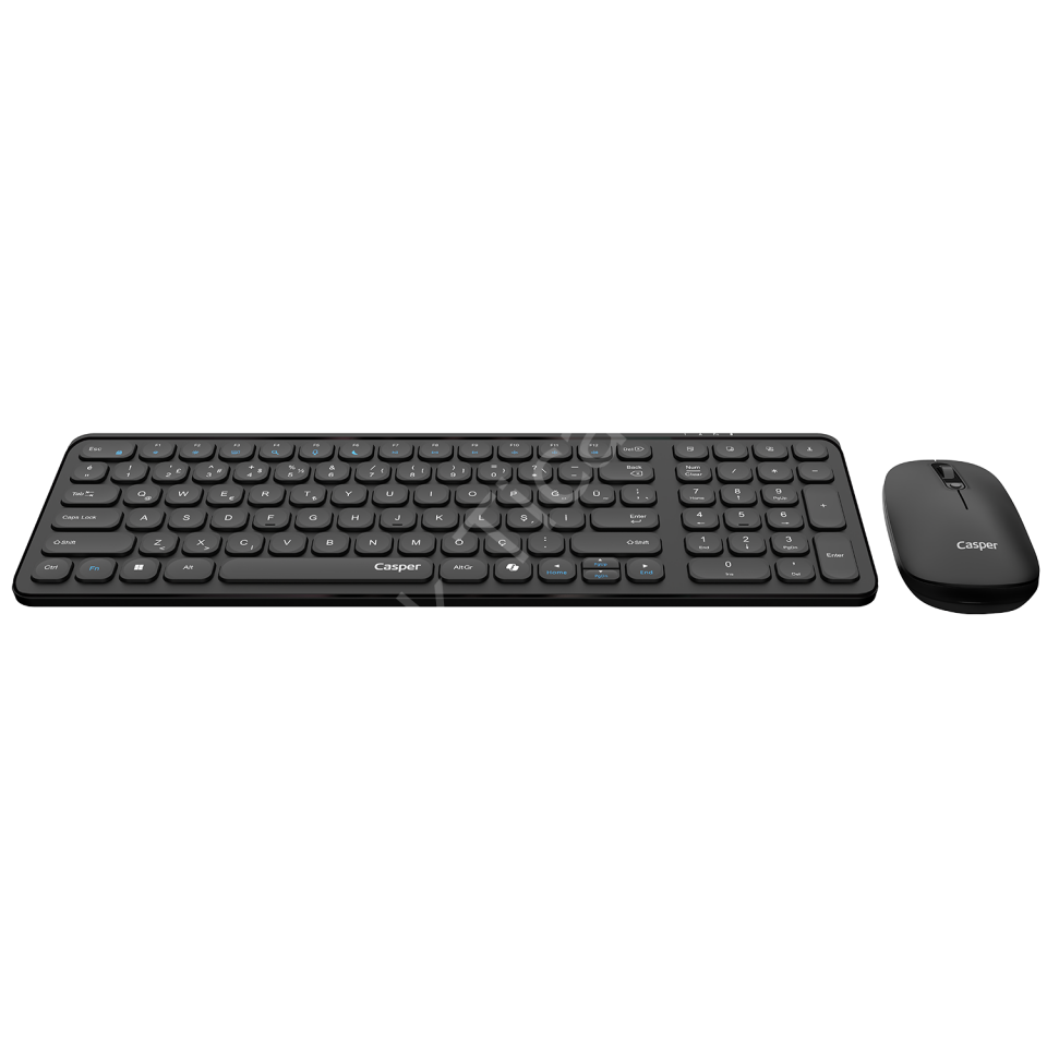 Casper Klavye Mouse Set Kablosuz MultiMedia Q D300 Siyah
