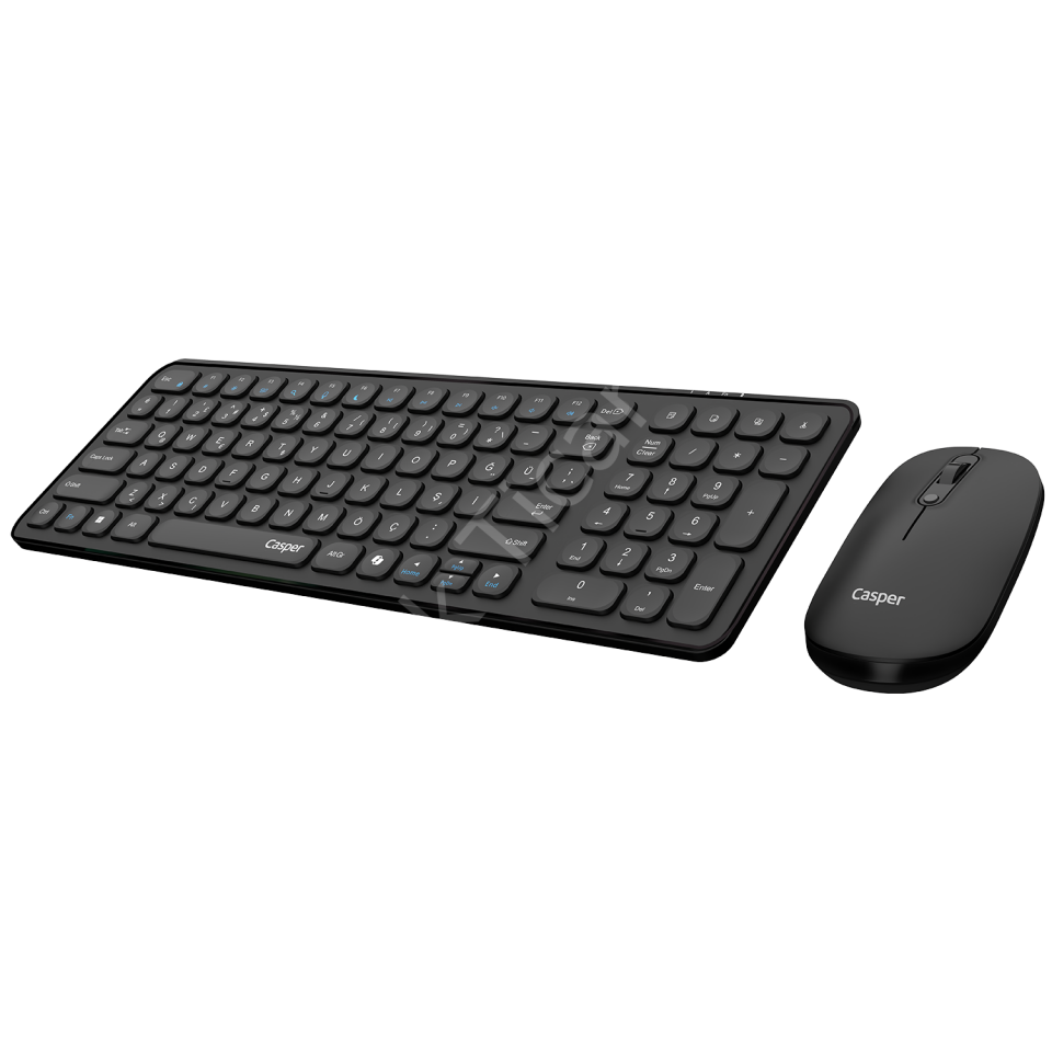 Casper Klavye Mouse Set Kablosuz MultiMedia Q D300 Siyah