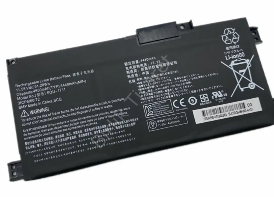 Excalibur G770 Batarya SQU-1711 SQU-1718 4440mAh Orijinal