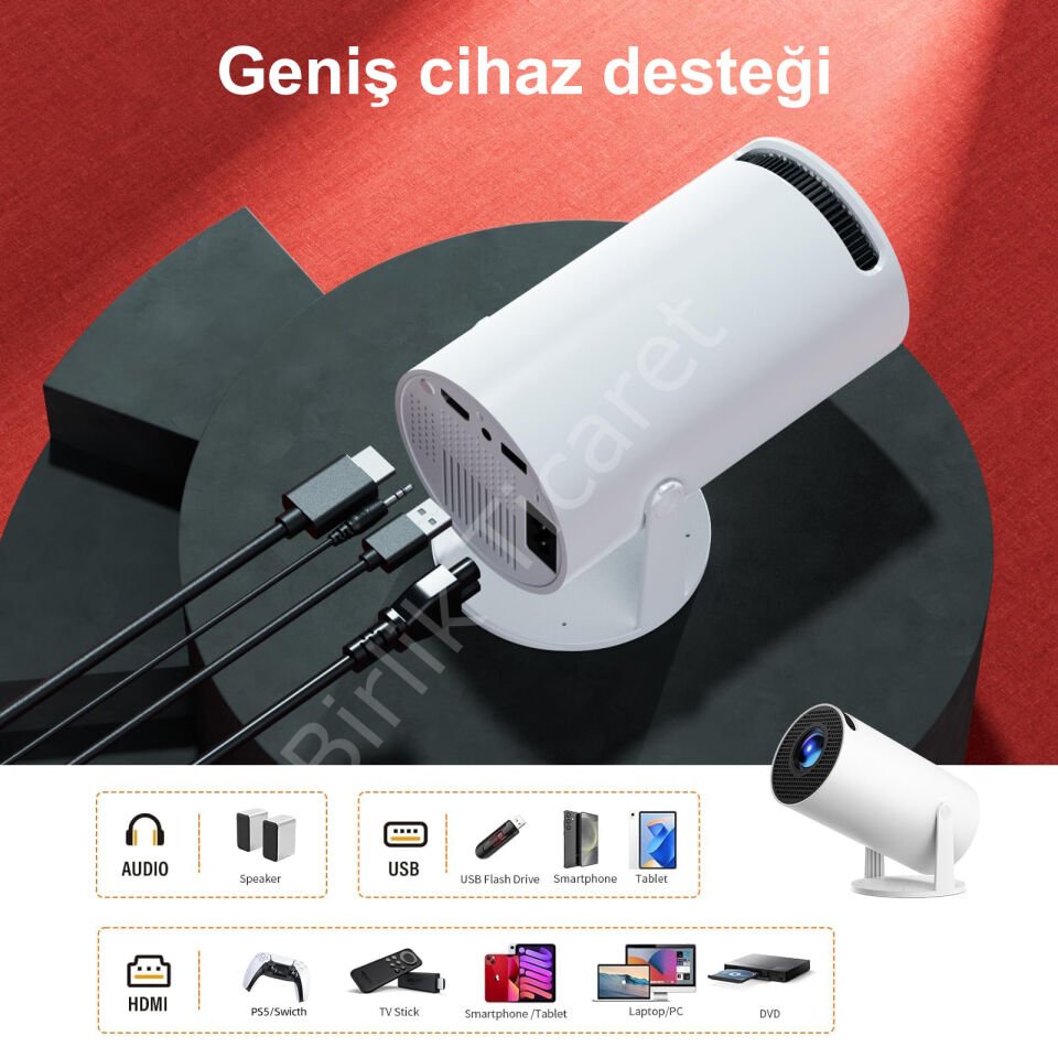 PROJEKSİYON CİHAZI 1280x720 Piksel HD 1800 Lümen HDMI