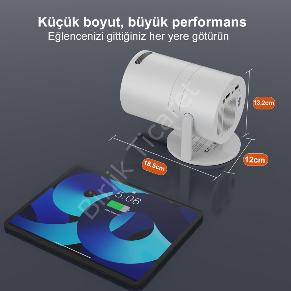 PROJEKSİYON CİHAZI 1280x720 Piksel HD 1800 Lümen HDMI