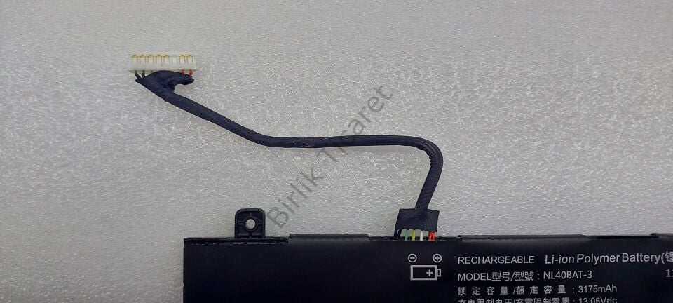 Casper X500 Batarya NL40BAT-3 3175mAH/13.05Vdc ORJİNAL