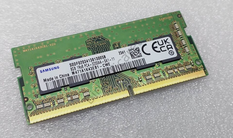Samsung 8 GB DDR4 3200 MHZ PC4-3200AA-SA1-11 Notebook Bellek