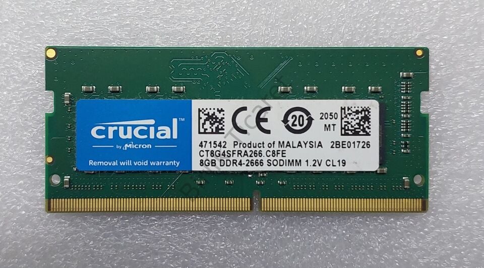 Crucial 8 GB DDR4 2666 MHZ 1.2V CL19 Notebook Bellek