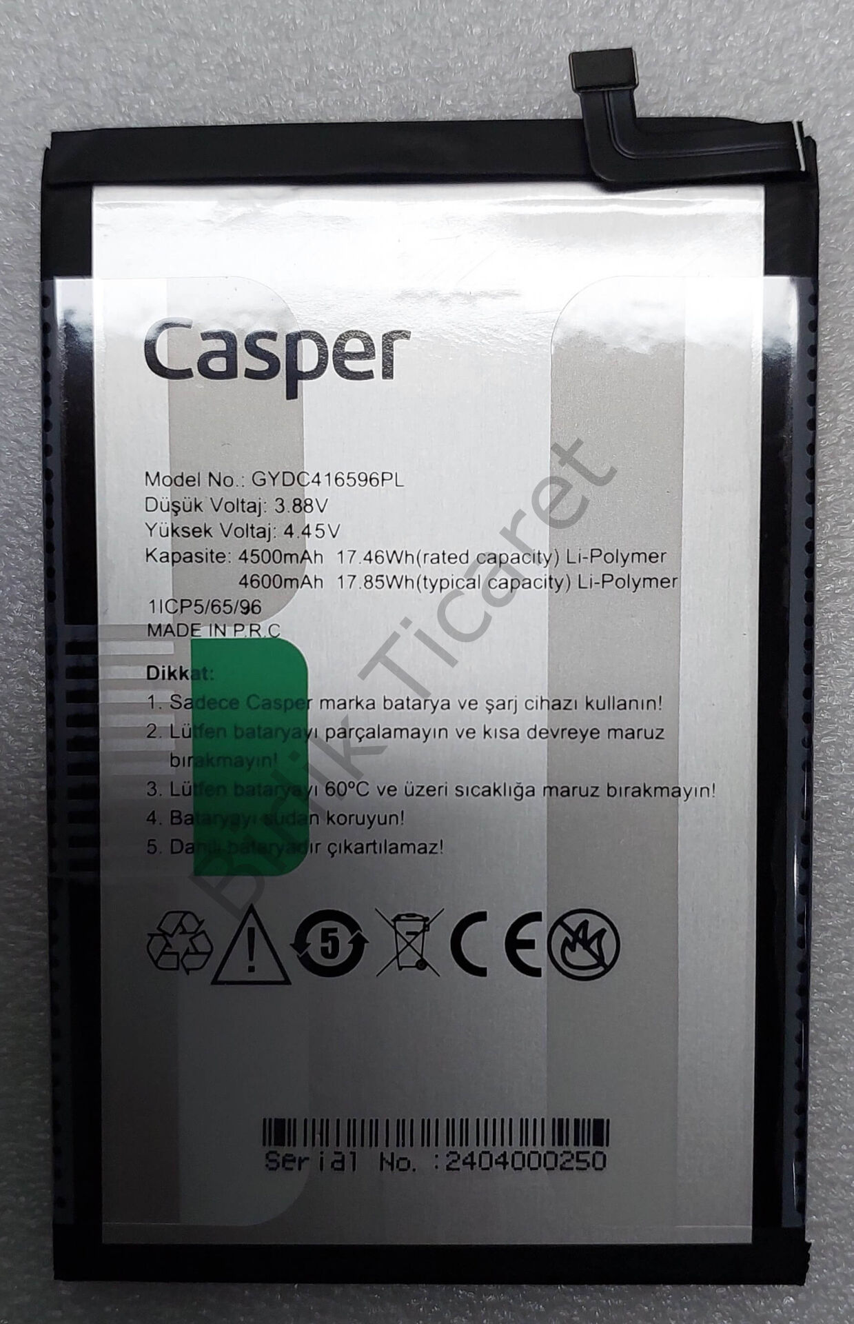 Casper X30 Batarya Orjinal GYDC416596PL