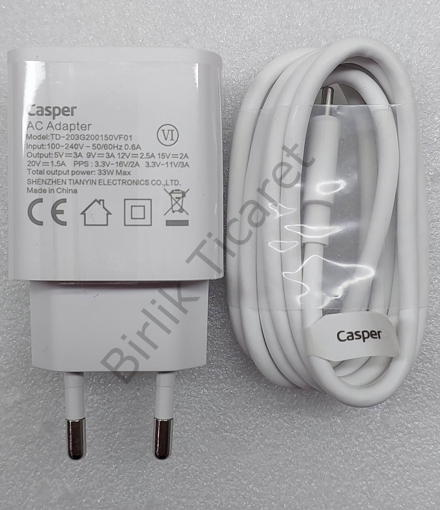 Casper Telefon Şarj Cihazı Orijinal Type C 33W Süper Hızlı