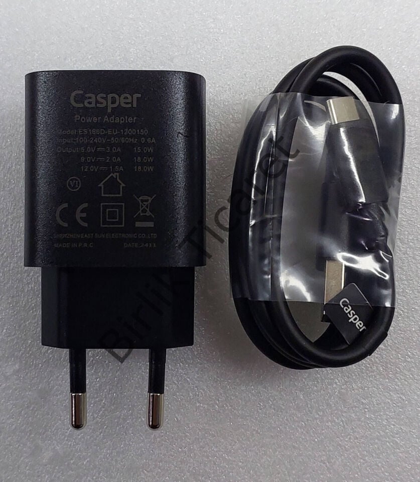 Casper L40 - S40 Tablet Şarj Cihazı Orijinal Type C Hızlı Şarj