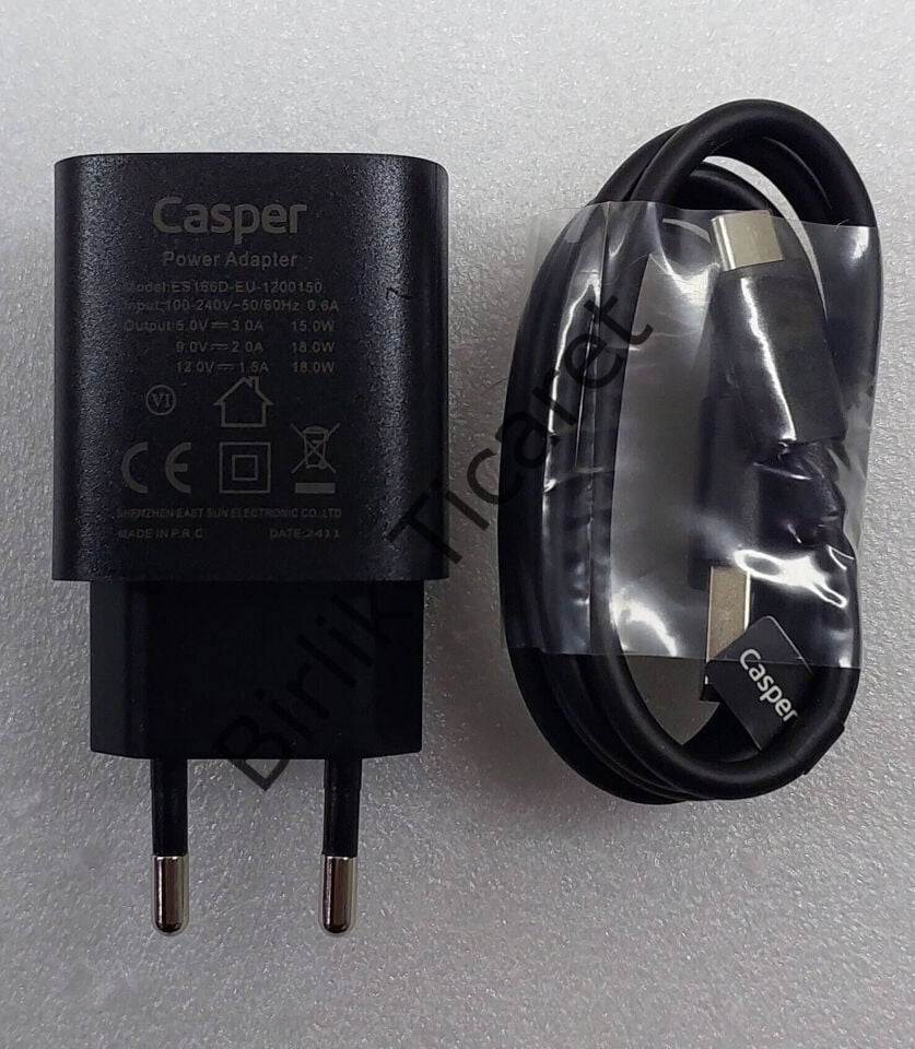 Casper PAD H10 Tablet Şarj Cihazı Orijinal Type C Hızlı Şarj