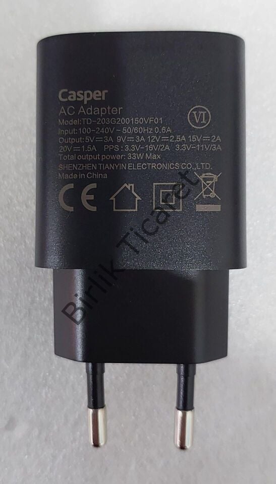 Casper X45 Adaptör Orijinal Type C 33W Süper Hızlı