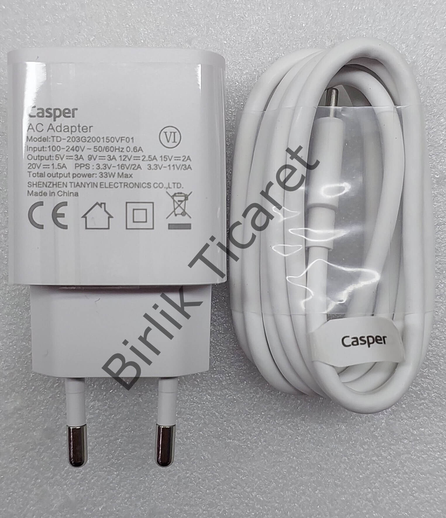 Casper X45 Adaptör Orijinal Type C 33W Süper Hızlı