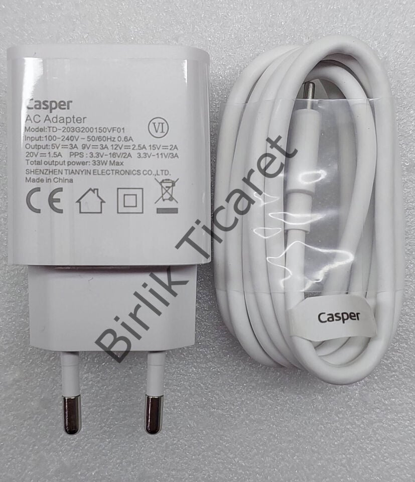 Casper X45 Adaptör Orijinal Type C 33W Süper Hızlı
