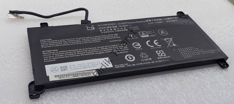 Casper X400 Batarya NL40BAT-3 3175mAH/13.05Vdc SERVİS ÇIKMASI