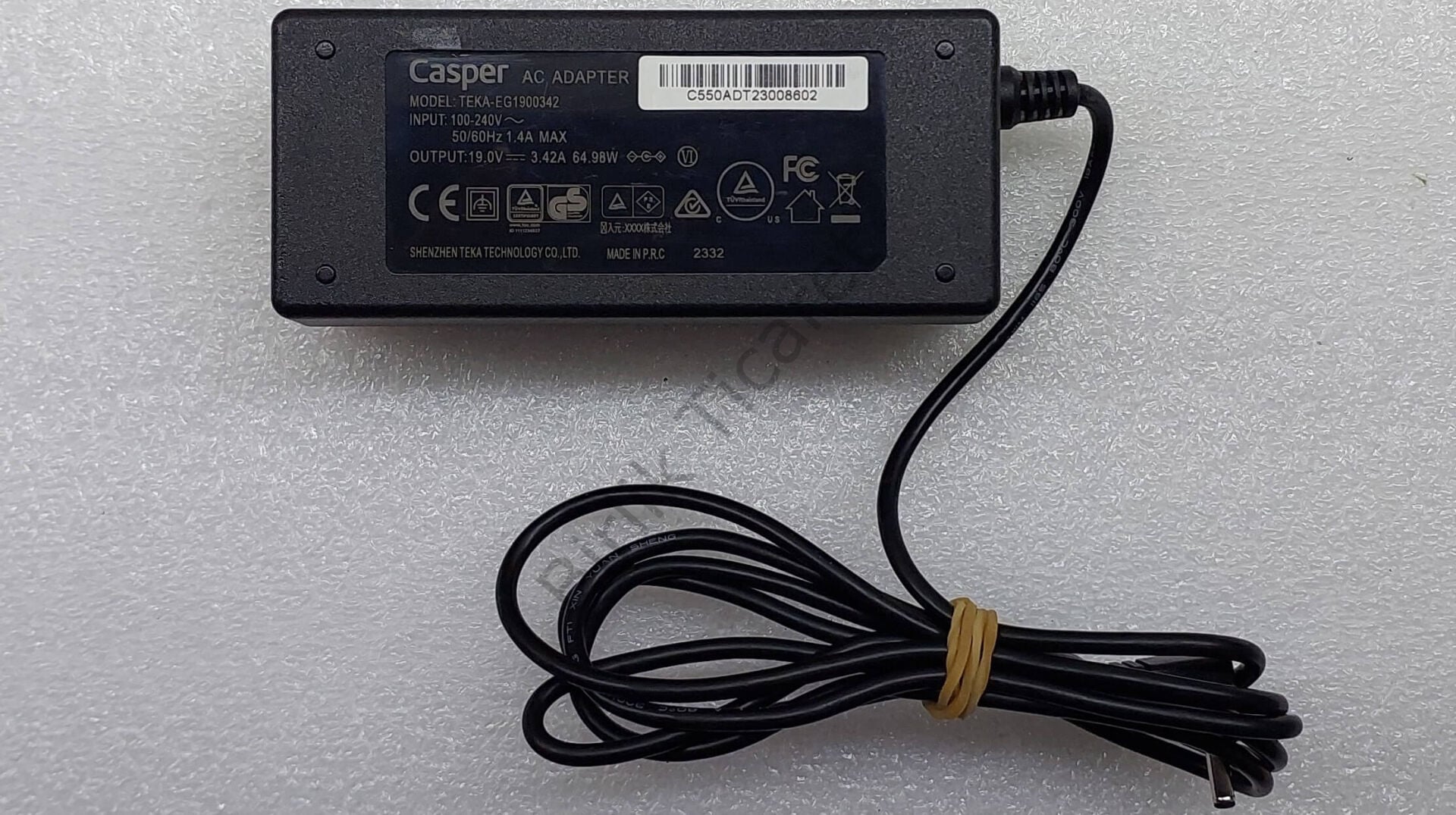 Casper C500 C550 Adaptör 19V 3.42A 65W ORJİNAL Servis Çıkması