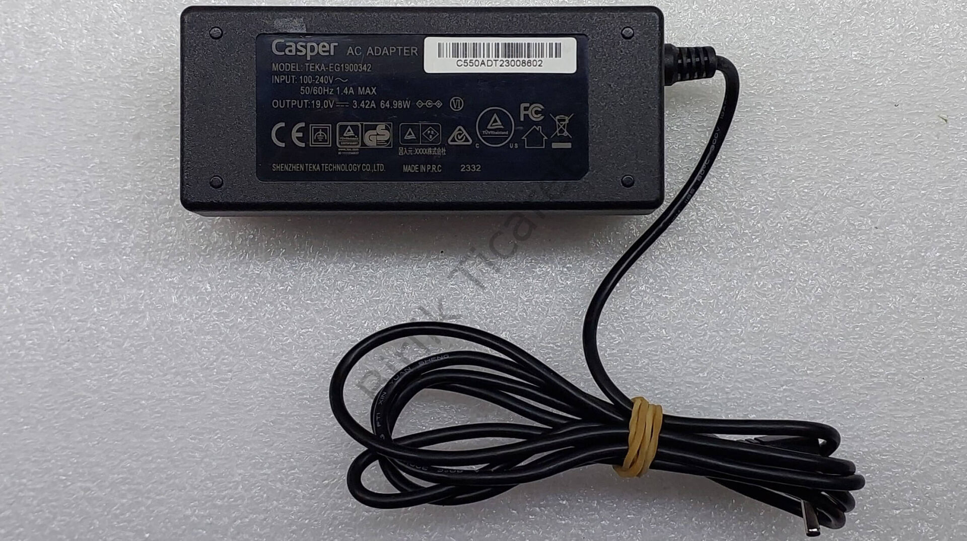 Casper C500 C550 Adaptör 19V 3.42A 65W ORJİNAL Servis Çıkması